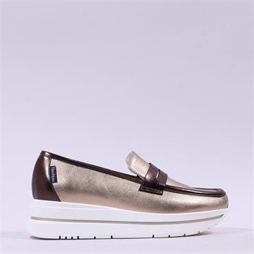 Marco Moreo Pompei Slip On Platform - Bronze Brown